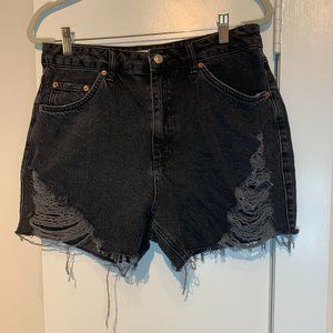 TopShop Super Ripped Mom Shorts Size 8